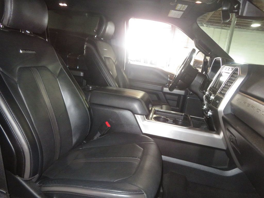 2017 Ford Super Duty F-350 SRW LIFTED EXTRA CLEAN PLATINUM POWERSTROKE EXTAR CLEAN LEATHER 4X4  - 22963971 - 38