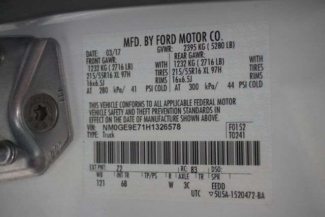 2017 Ford Transit Connect Wagon XL LWB w/Rear Liftgate - 22970393 - 27