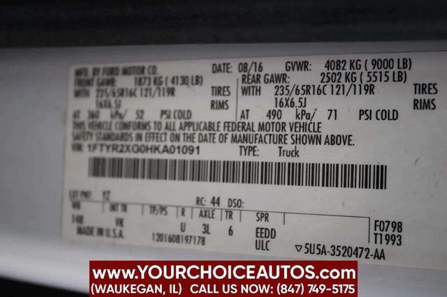 2017 Ford Transit Van T-250 148" Hi Rf 9000 GVWR Sliding RH Dr - 22970533 - 15