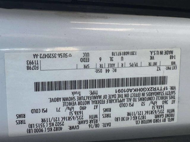 2017 Ford Transit Van T-250 148" Hi Rf 9000 GVWR Sliding RH Dr - 22985459 - 19