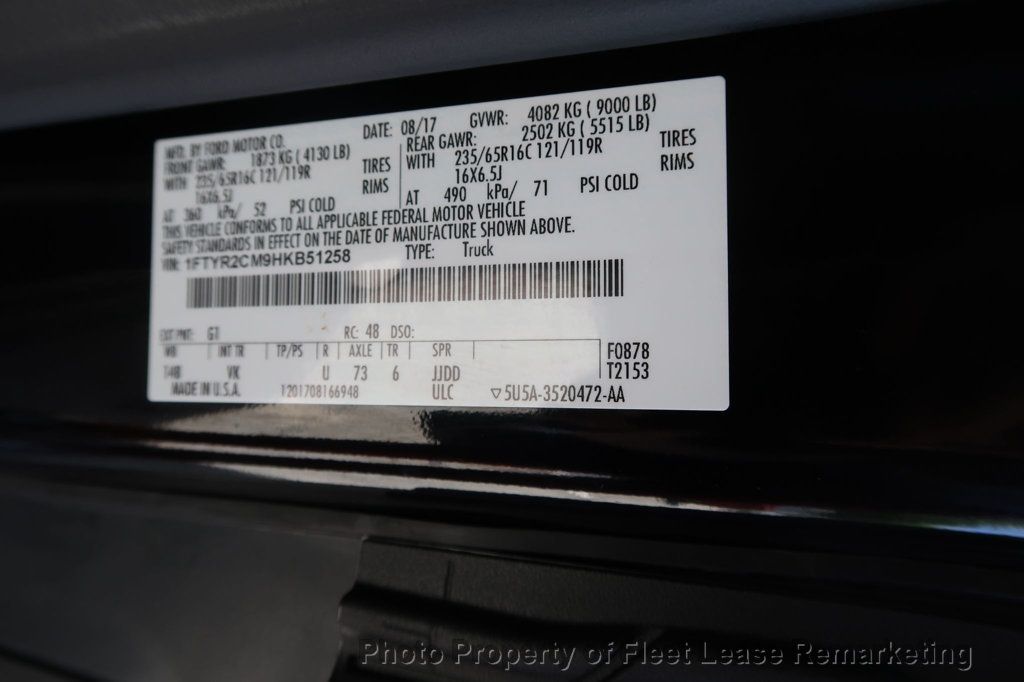 2017 Ford Transit Van Transit 250 Cargo 148" Medium Roof Van - 23032626 - 13