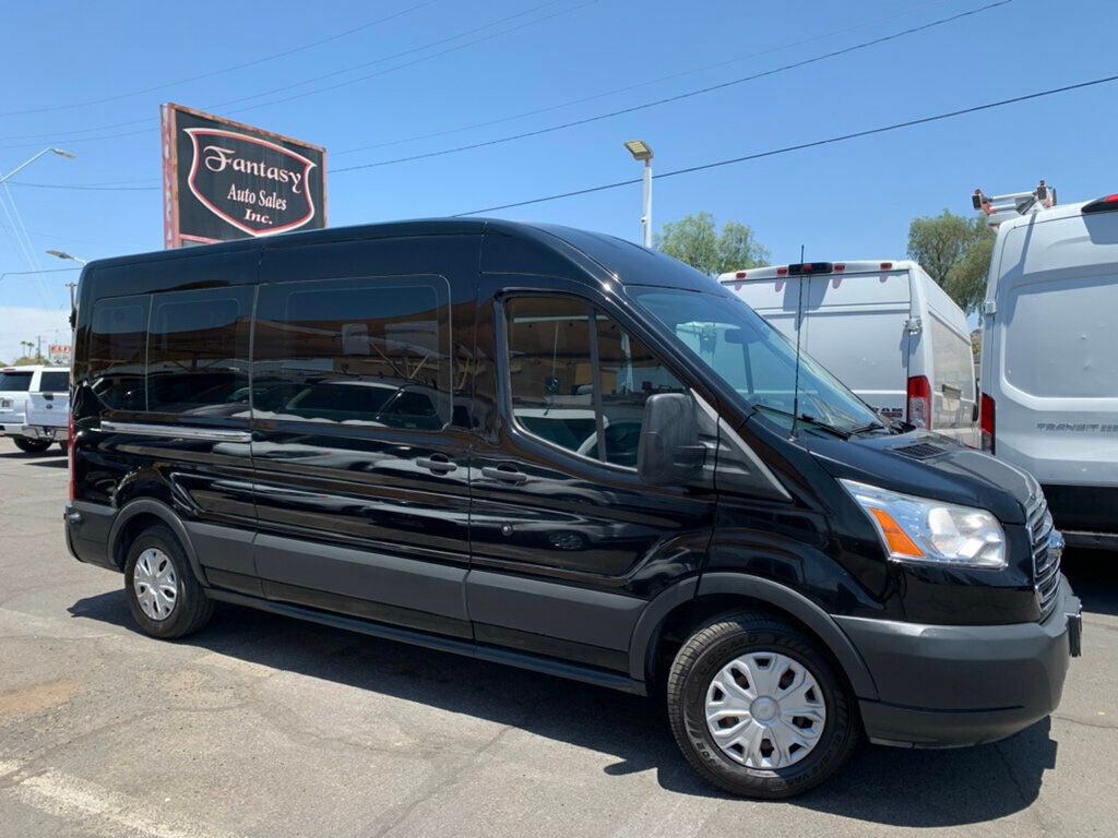 2017 Ford Transit Wagon T-350 148" Med Roof XLT Sliding RH Dr 15-Passenger Custom Seats  - 23041122 - 24