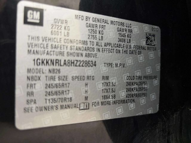 2017 GMC Acadia AWD 4dr SLE w/SLE-1 - 22950317 - 45
