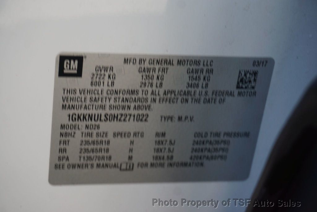2017 GMC Acadia AWD 4dr SLT w/SLT-1 CARPLAY NAVI REAR CAMERA LEATHER PANO ROOF - 22953071 - 49