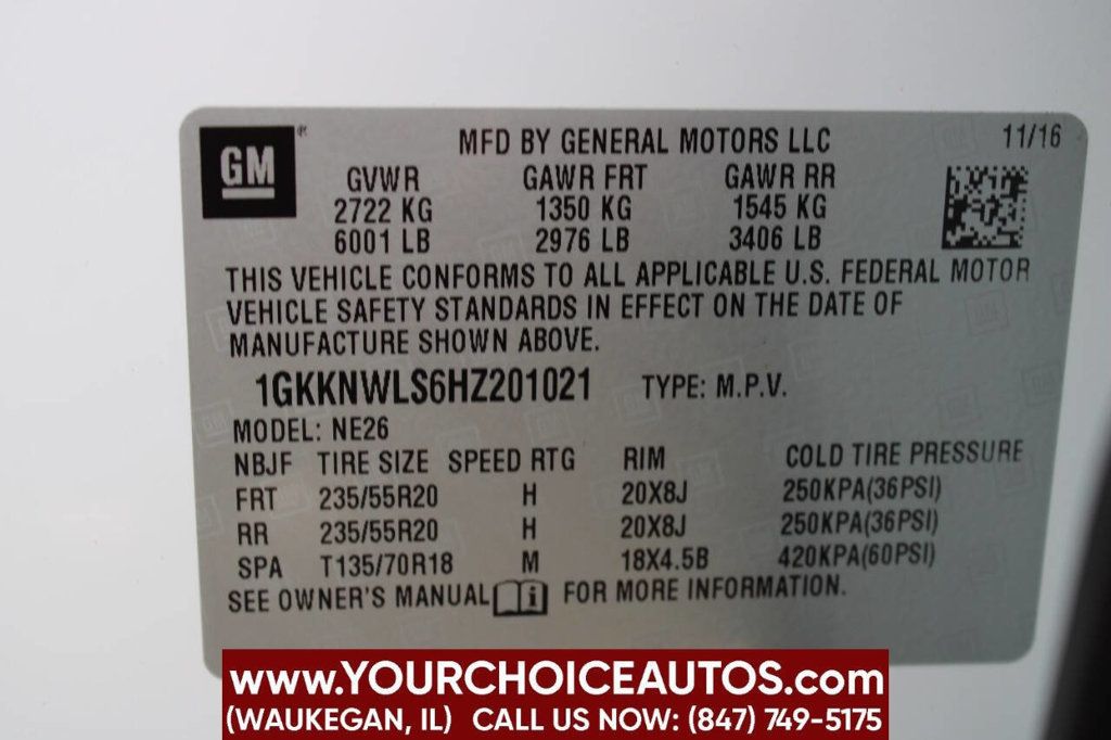 2017 GMC Acadia AWD 4dr SLT w/SLT-2 - 22846649 - 39