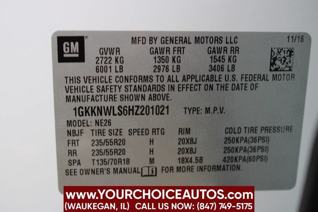 2017 GMC Acadia AWD 4dr SLT w/SLT-2 - 22846649 - 39