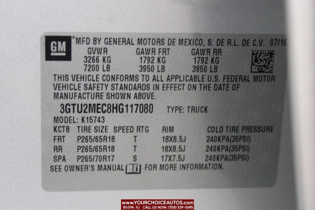 2017 GMC Sierra 1500 SLE 4x4 4dr Crew Cab 5.8 ft. SB - 22857581 - 29