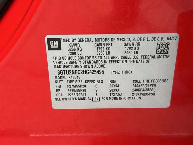 2017 GMC Sierra 1500 SLT 4x4 4dr Crew Cab 5.8 ft. SB - 23017469 - 22