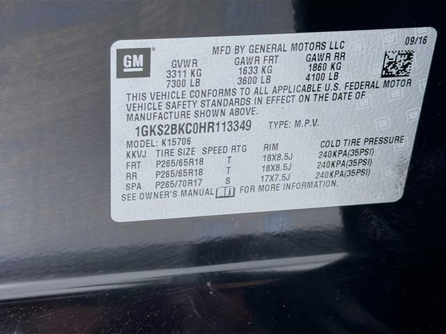 2017 GMC Yukon 4WD 4dr SLT - 23031085 - 37