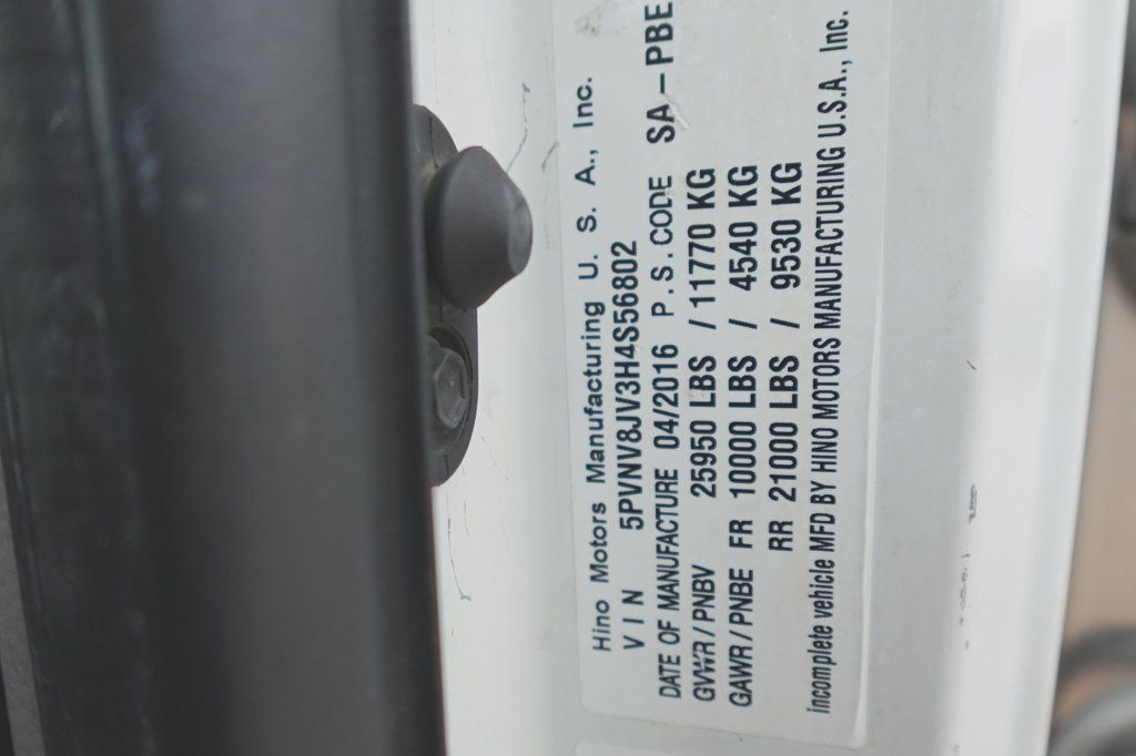 2017 HINO 338D (26ft Reefer with Lift Gate) - 22770909 - 54