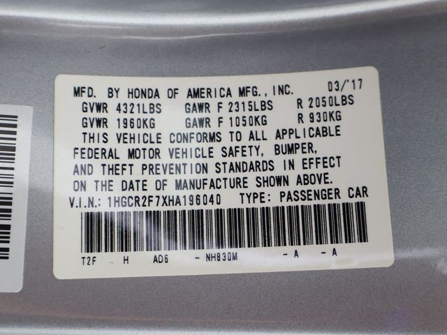 2017 Honda Accord Sedan EX CVT - 23044242 - 47