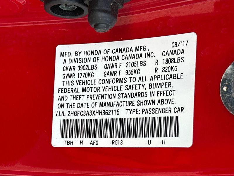 2017 Honda Civic Coupe EX-T Manual - 23006693 - 21