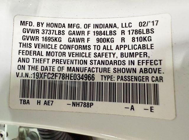 2017 Honda Civic Sedan EX CVT - 22899552 - 38