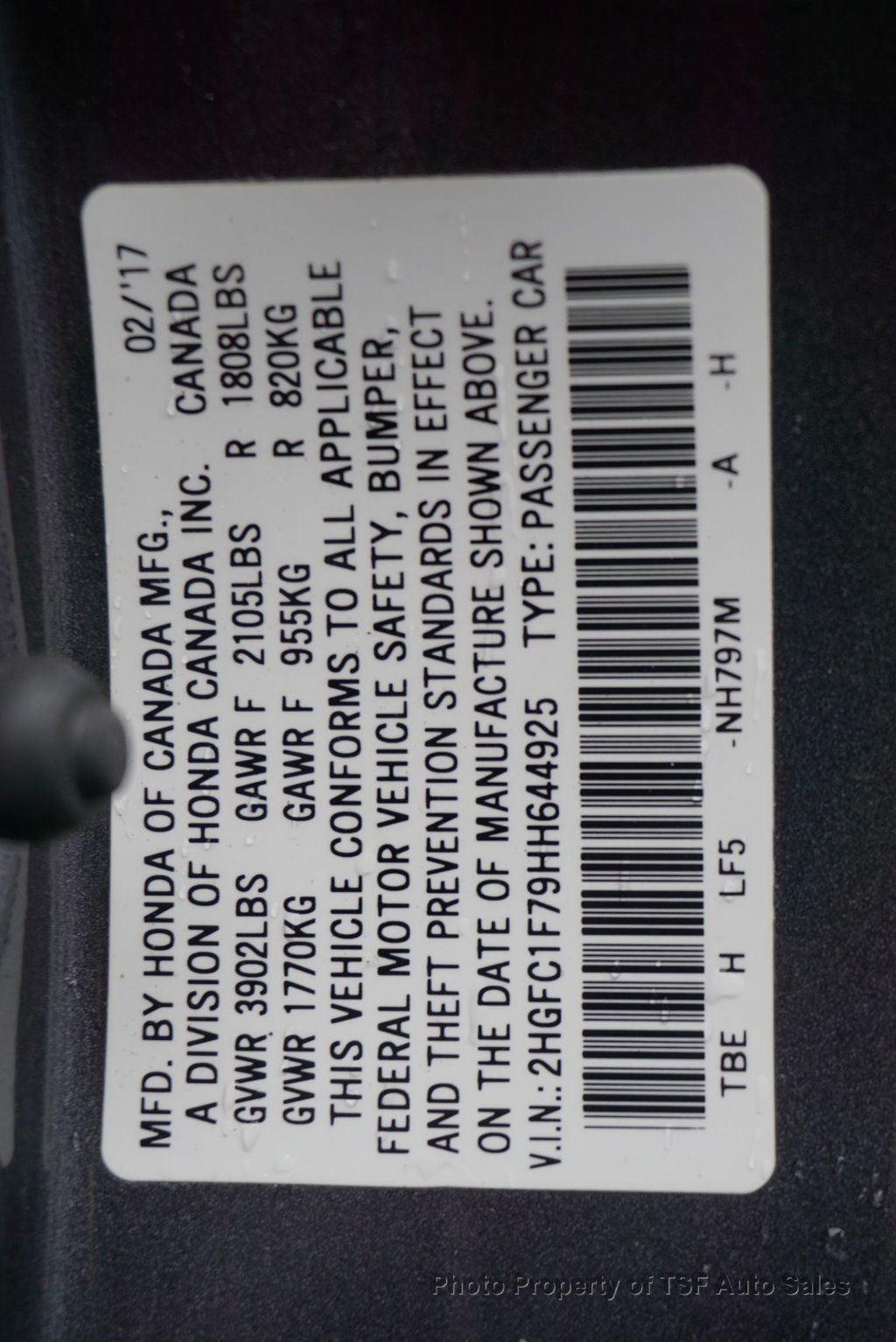 2017 Honda Civic Sedan EX-L CVT CARPLAY REAR CAMERA LEATHER SUNROOF HEATED SEATS LOADED - 23014955 - 29