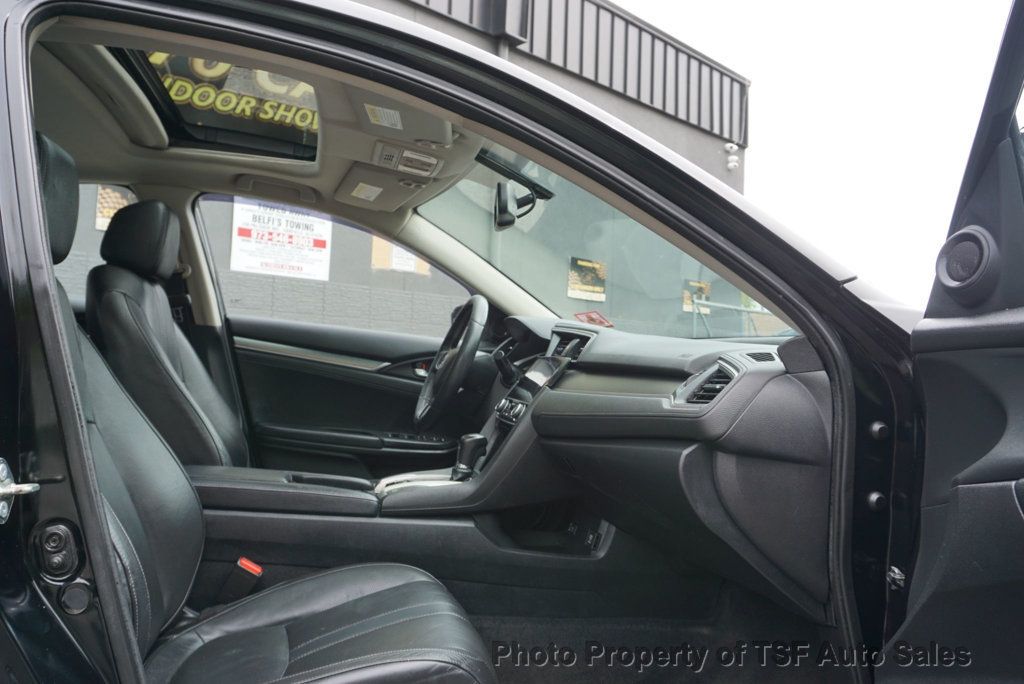 2017 Honda Civic Sedan EX-L CVT CARPLAY REAR/SIDE CAMERA LEATHER HEATED SEATS SUNROOF  - 23019806 - 10