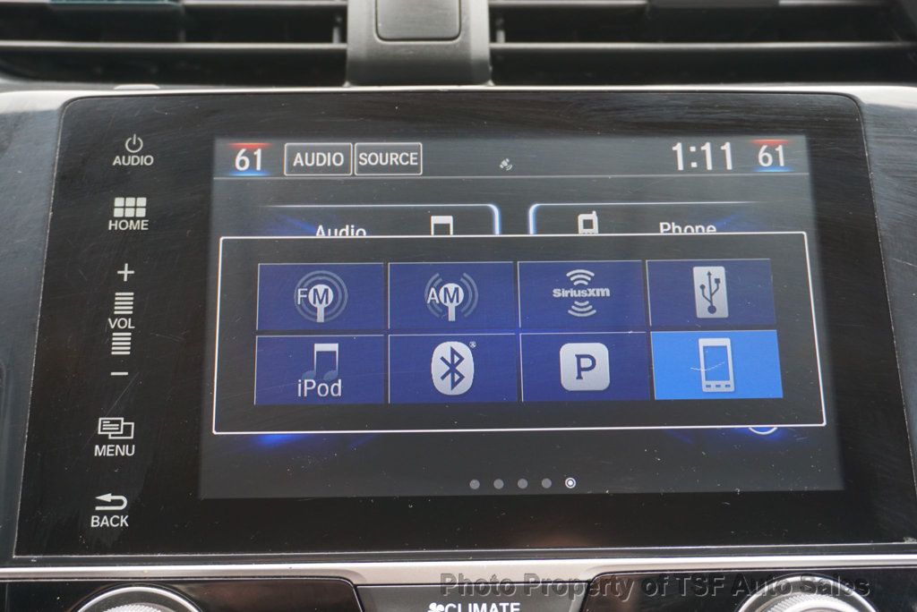 2017 Honda Civic Sedan EX-L CVT CARPLAY REAR/SIDE CAMERA LEATHER HEATED SEATS SUNROOF  - 23019806 - 21