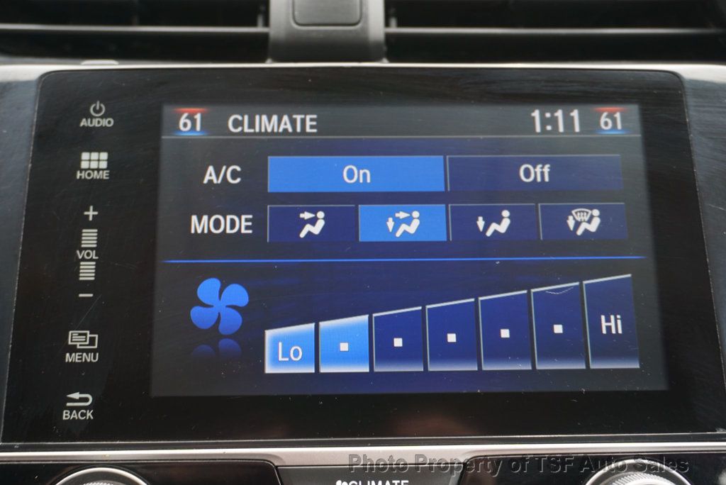 2017 Honda Civic Sedan EX-L CVT CARPLAY REAR/SIDE CAMERA LEATHER HEATED SEATS SUNROOF  - 23019806 - 22