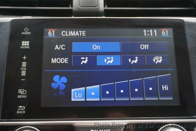 2017 Honda Civic Sedan EX-L CVT CARPLAY REAR/SIDE CAMERA LEATHER HEATED SEATS SUNROOF  - 23019806 - 22