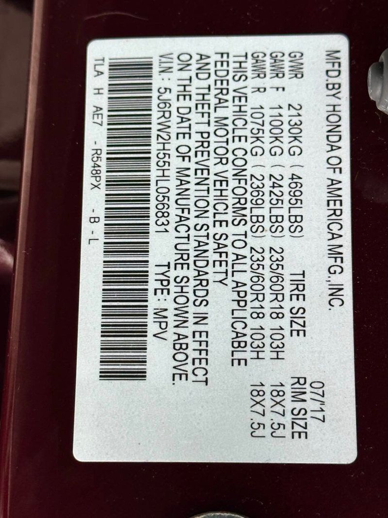 2017 Honda CR-V EX AWD - 22888583 - 15
