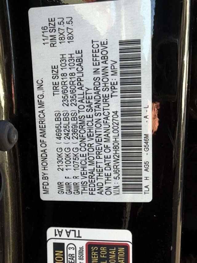 2017 Honda CR-V EX-L AWD - 22992271 - 16