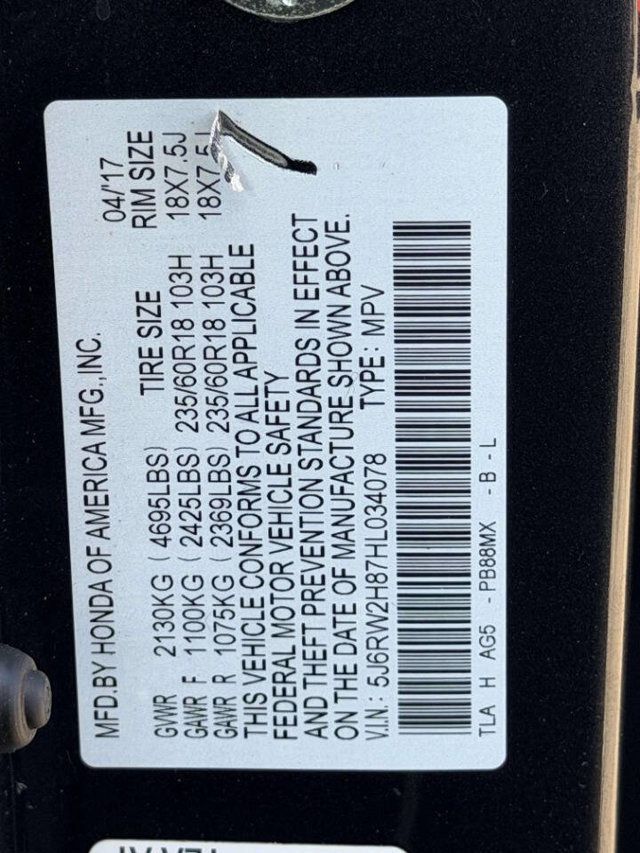 2017 Honda CR-V EX-L AWD - 23025735 - 16