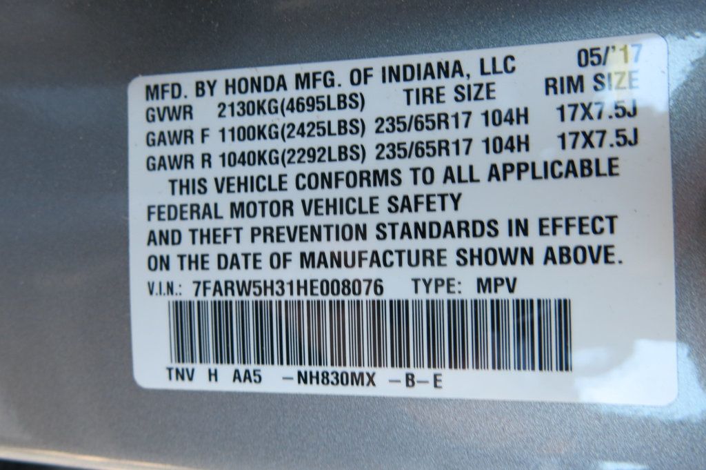 2017 Honda CR-V LX 2WD - 22926808 - 35