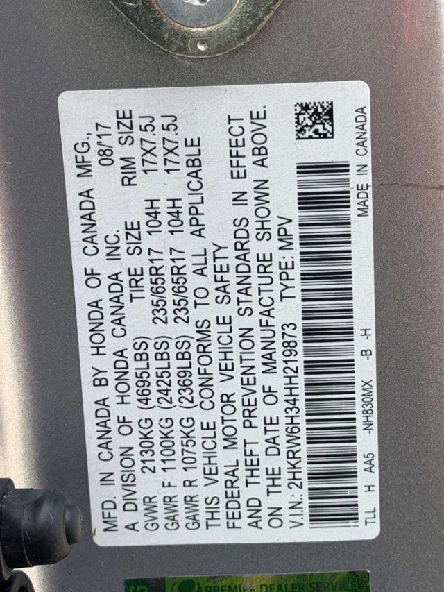 2017 Honda CR-V LX AWD - 23028718 - 19
