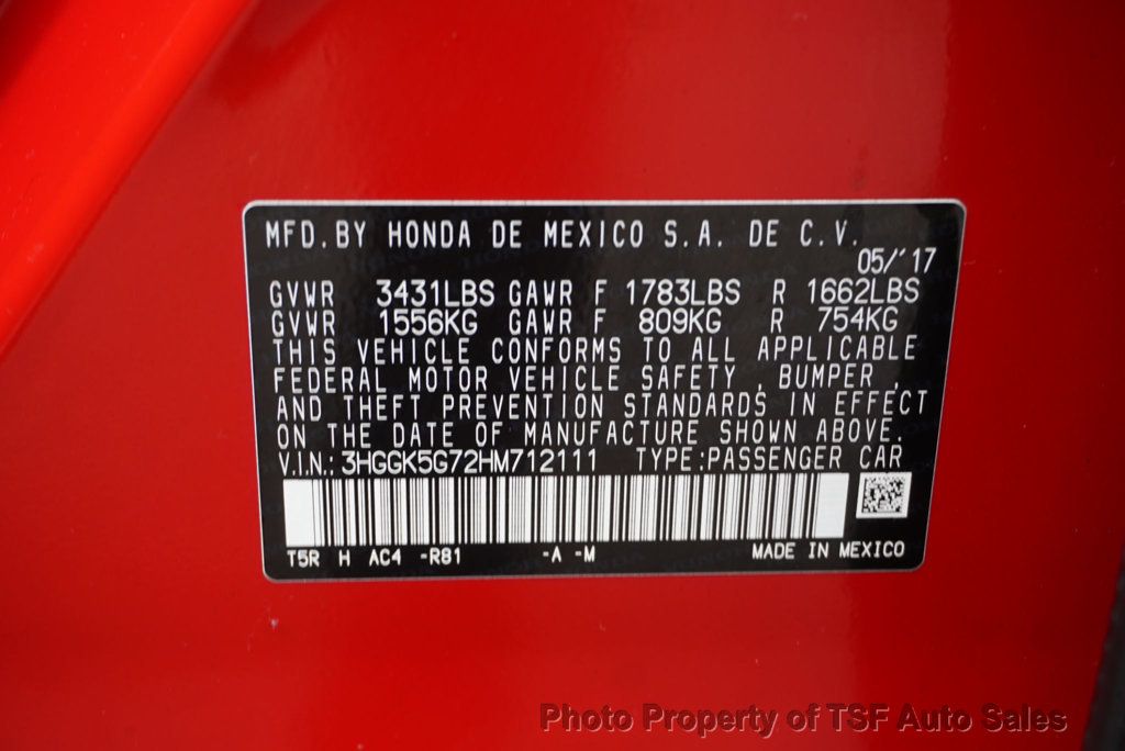 2017 Honda Fit EX Manual 6 SPEED SUNROOF REAR/SIDE CAMERA BLUETOOTH LOW MILES  - 22947068 - 13