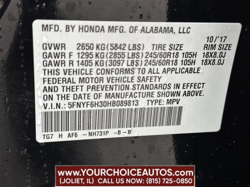 2017 Honda Pilot EX AWD - 22839621 - 17