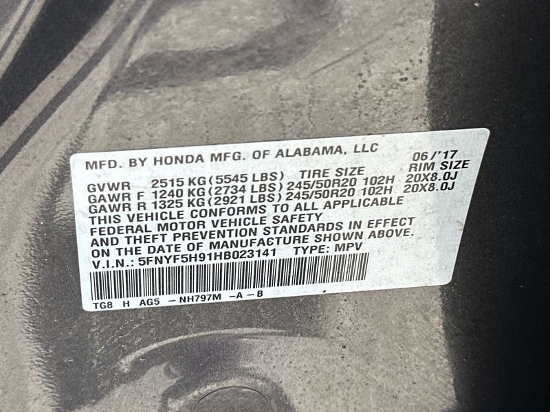 2017 Honda Pilot Touring 2WD - 23051435 - 21
