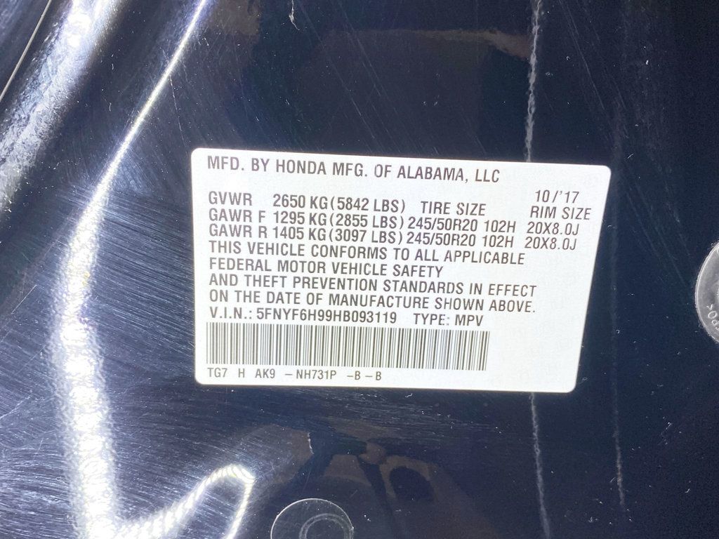 2017 Honda Pilot Touring AWD - 22948243 - 80