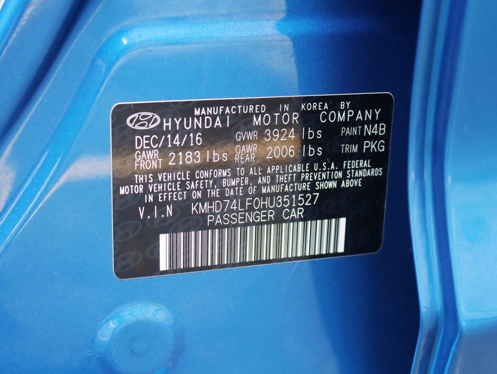 2017 Hyundai Elantra SE 2.0L Automatic - 22907007 - 28