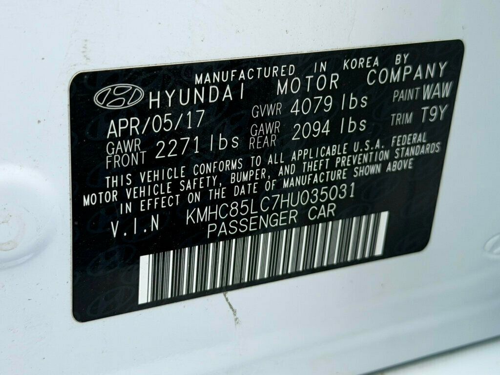 2017 Hyundai Ioniq Hybrid Limited Hatchback - 23028508 - 45