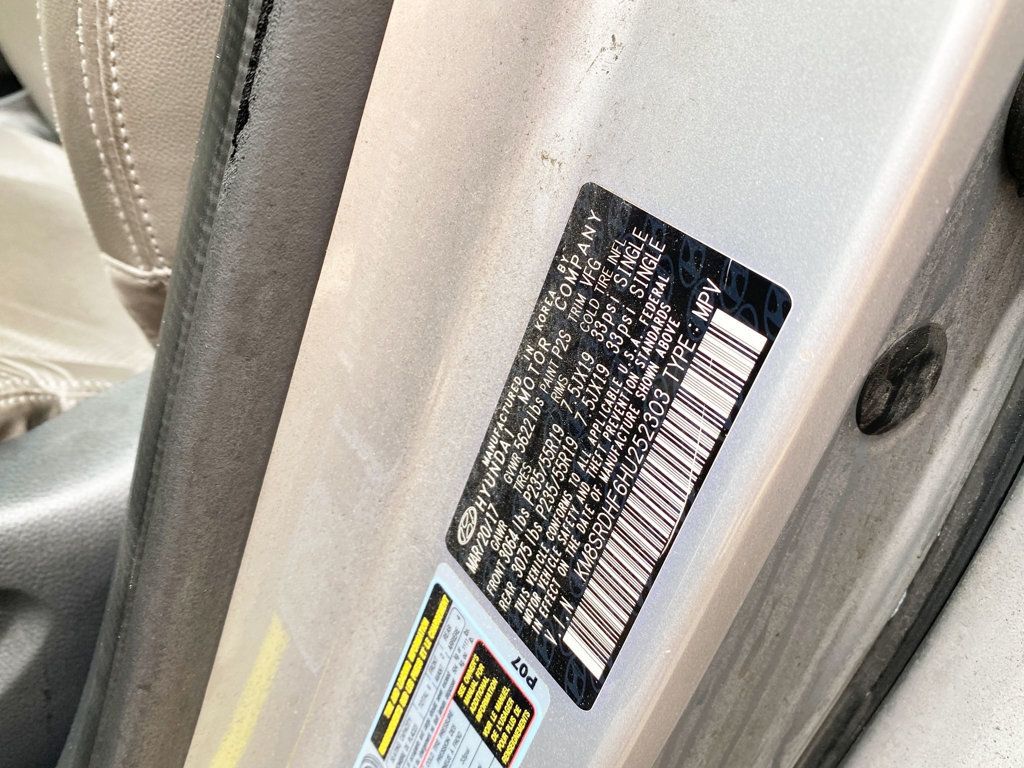 2017 Hyundai Santa Fe Limited Ultimate 3.3L Automatic AWD - 22993135 - 16