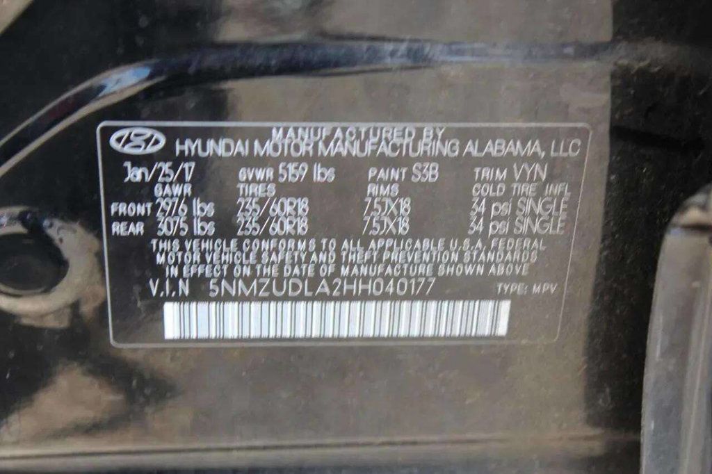 2017 Hyundai Santa Fe Sport 2.0T AWD 4dr SUV - 23004542 - 24