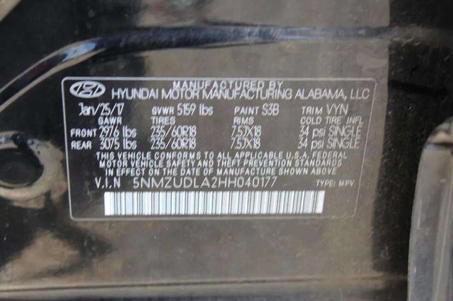 2017 Hyundai Santa Fe Sport 2.0T AWD 4dr SUV - 23004542 - 24