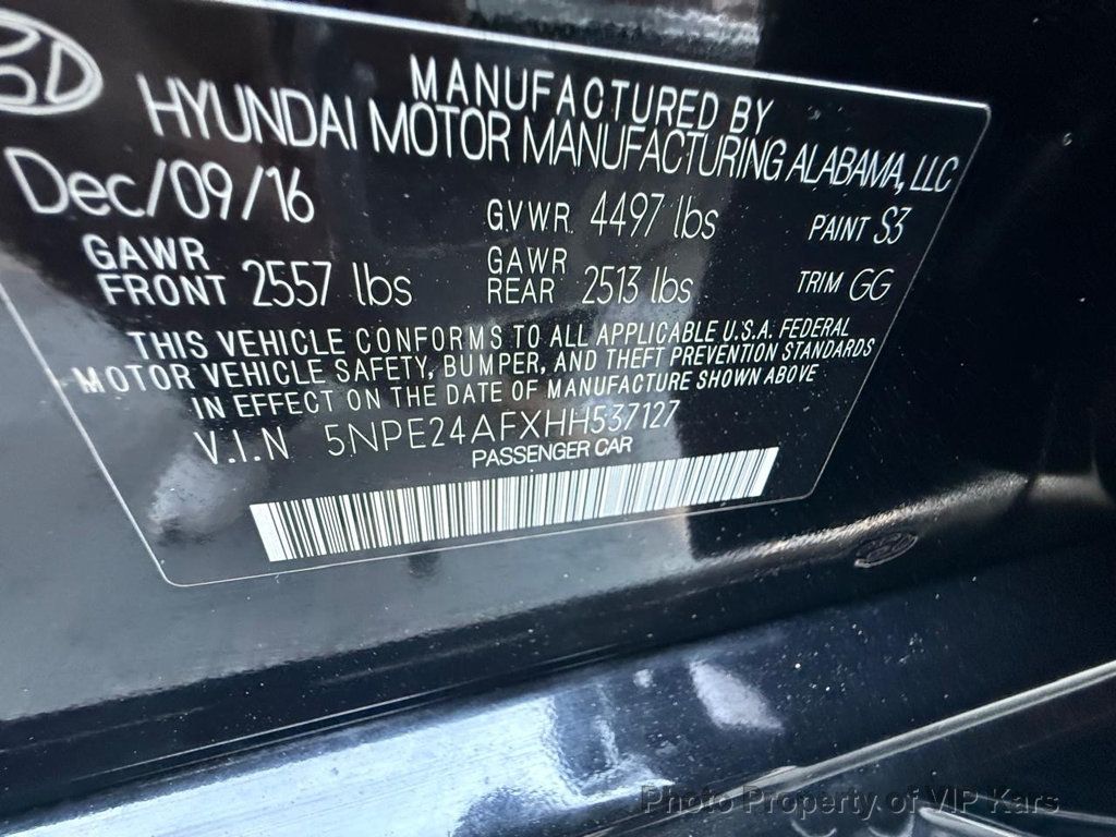 2017 Hyundai Sonata - 22933301 - 24