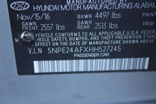 2017 Hyundai Sonata Base 4dr Sedan - 22971123 - 8