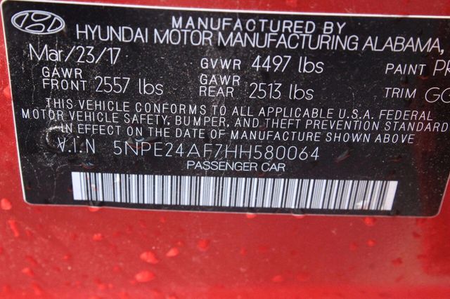 2017 Hyundai Sonata Base 4dr Sedan - 23004565 - 7