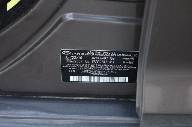 2017 Hyundai Sonata SE 2.4L PZEV - 22878489 - 10