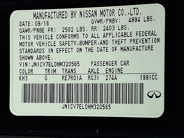 2017 INFINITI Q60 2.0t AWD - 22914321 - 26