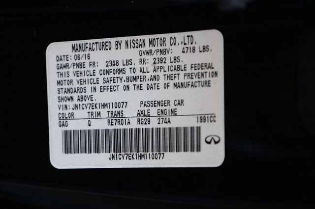 2017 INFINITI Q60 2.0t Premium RWD - 22971791 - 9