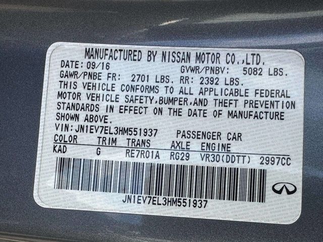 2017 INFINITI Q60 3.0t Premium AWD - 23027914 - 39