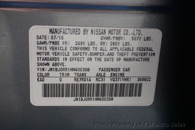 2017 INFINITI QX50 AWD NAVIGATION REAR CAMERA HEATED SEATS SUNOOF LEATHER  - 22974492 - 36