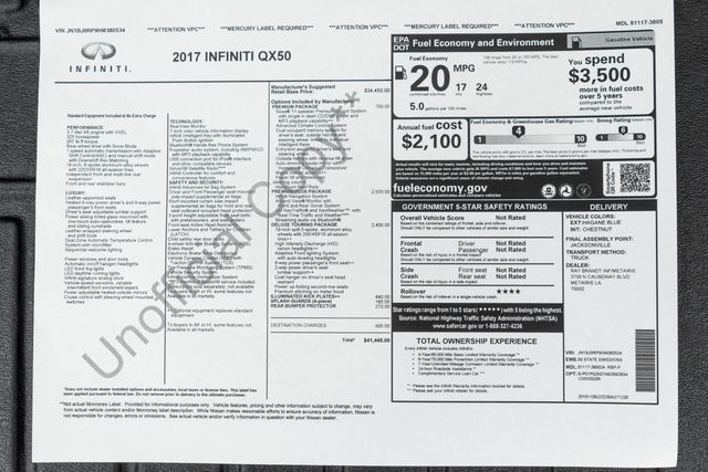 2017 INFINITI QX50 QX50 - 23092150 - 43