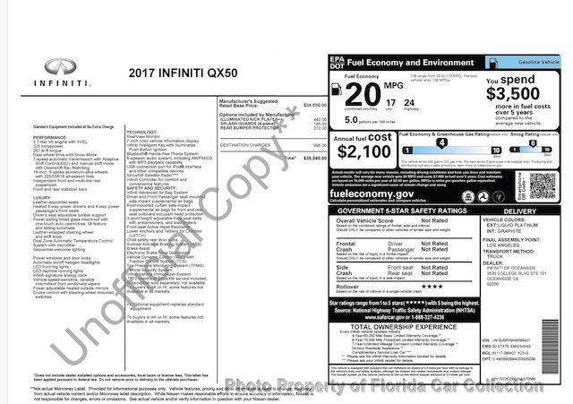 2017 INFINITI QX50 RWD - 23029506 - 11