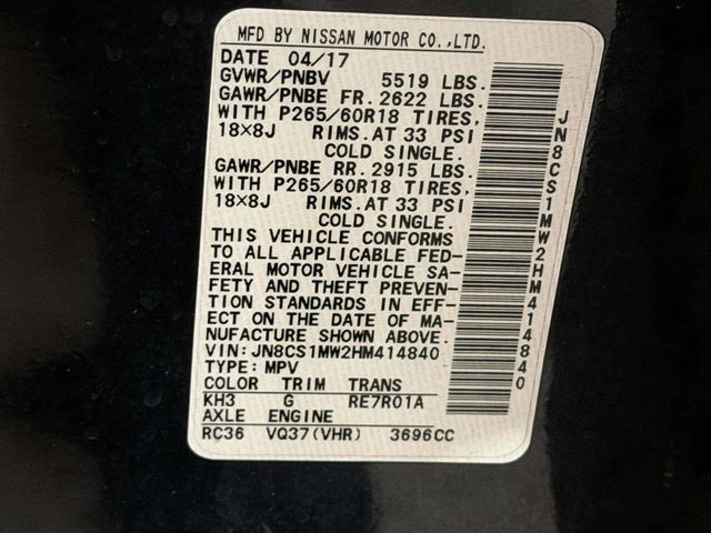 2017 INFINITI QX70 AWD - 22976697 - 19