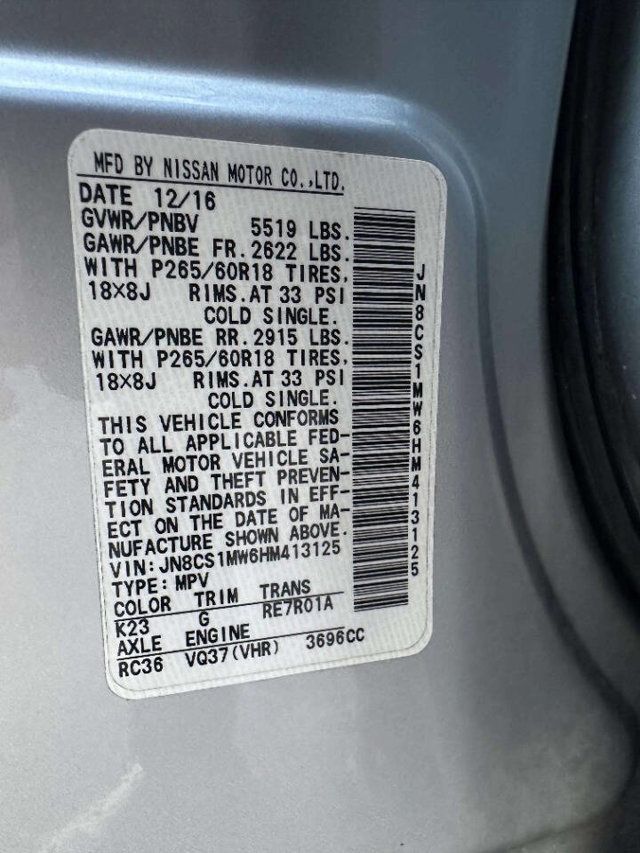 2017 INFINITI QX70 AWD - 22985455 - 35