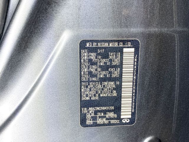 2017 INFINITI QX80 AWD - 22924535 - 83