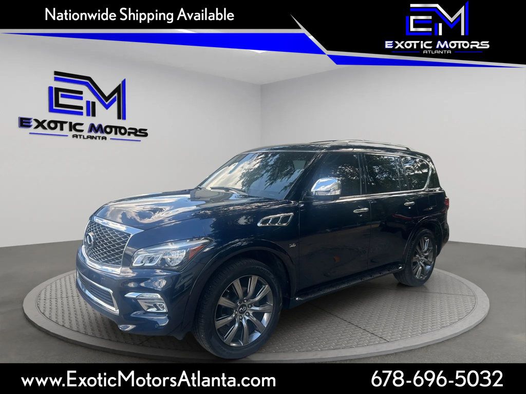 2017 INFINITI QX80 SIGNATURE EDITION, NAVI SYS, BOSE SOUND, AROUND VIEW CAM, LTHR!! - 23078268 - 0